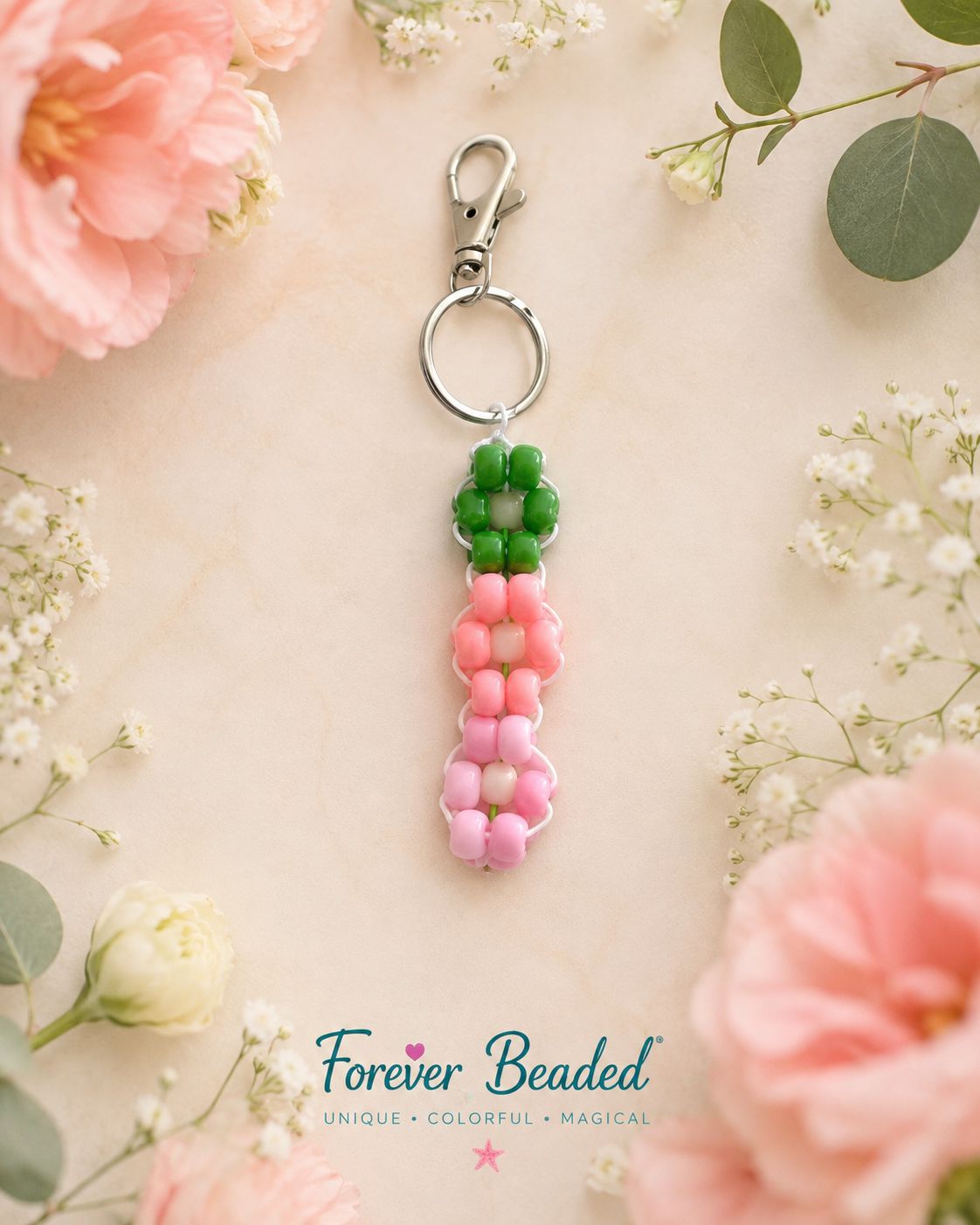 Handmade beaded Flower