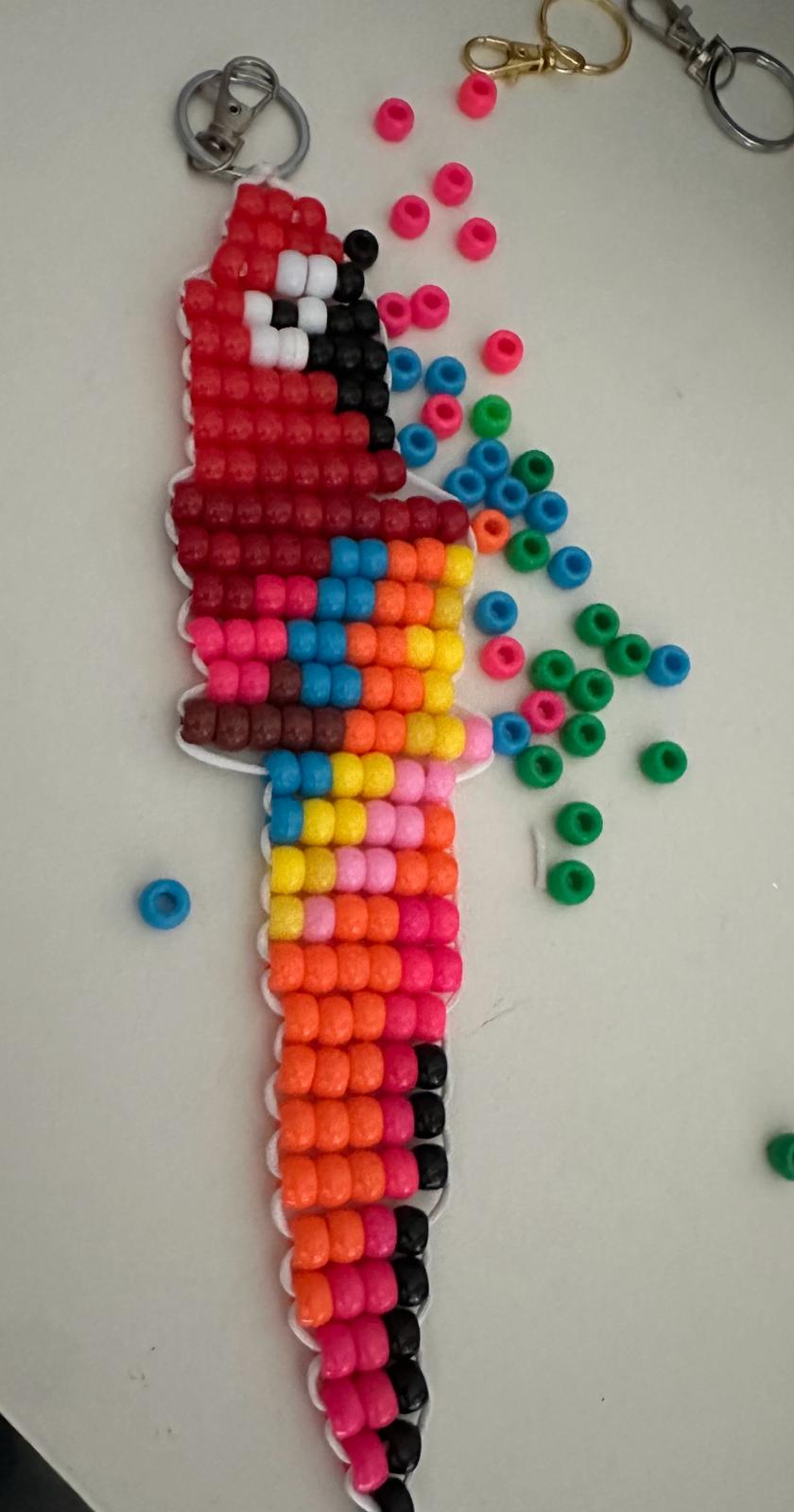 Handmade beaded Macaw by Forever Beaded