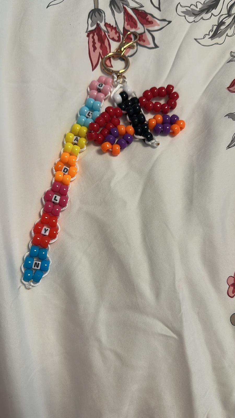 Custom handmade beaded design